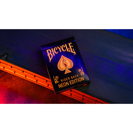 Bicycle Neon Solar-Orange Rider Back Playing Cards wwww.magiedirecte.com