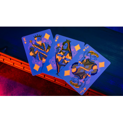 Bicycle Neon Solar-Orange Rider Back Playing Cards wwww.magiedirecte.com