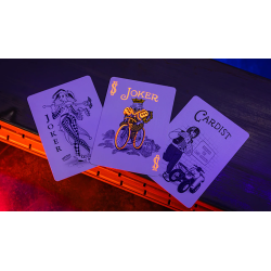 Bicycle Neon Solar-Orange Rider Back Playing Cards wwww.magiedirecte.com