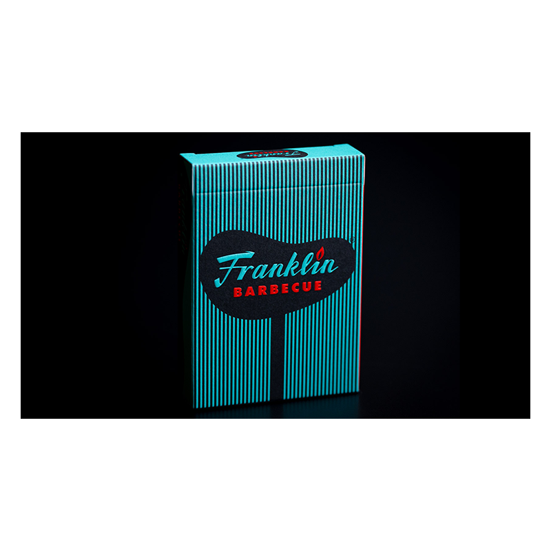 FRANKLIN BBQ RETRO BLACK PLAYING CARDS wwww.magiedirecte.com