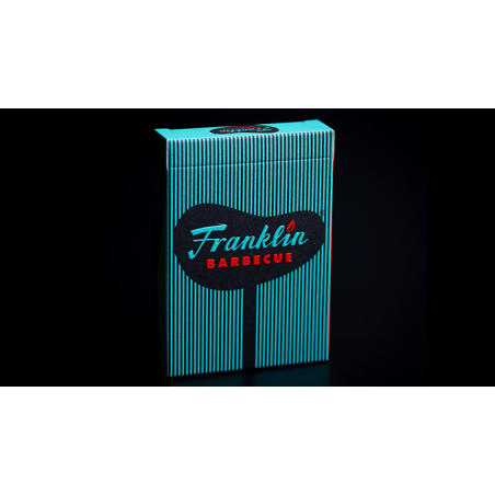 FRANKLIN BBQ RETRO BLACK PLAYING CARDS wwww.magiedirecte.com