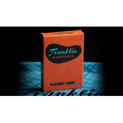 FRANKLIN BBQ CLASSIC ORANGE PLAYING CARDS wwww.magiedirecte.com
