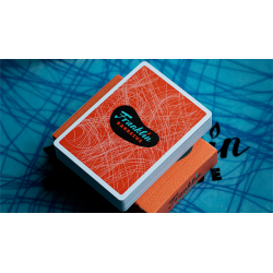 FRANKLIN BBQ CLASSIC ORANGE PLAYING CARDS wwww.magiedirecte.com