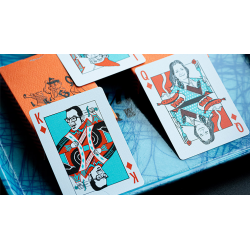 FRANKLIN BBQ CLASSIC ORANGE PLAYING CARDS wwww.magiedirecte.com