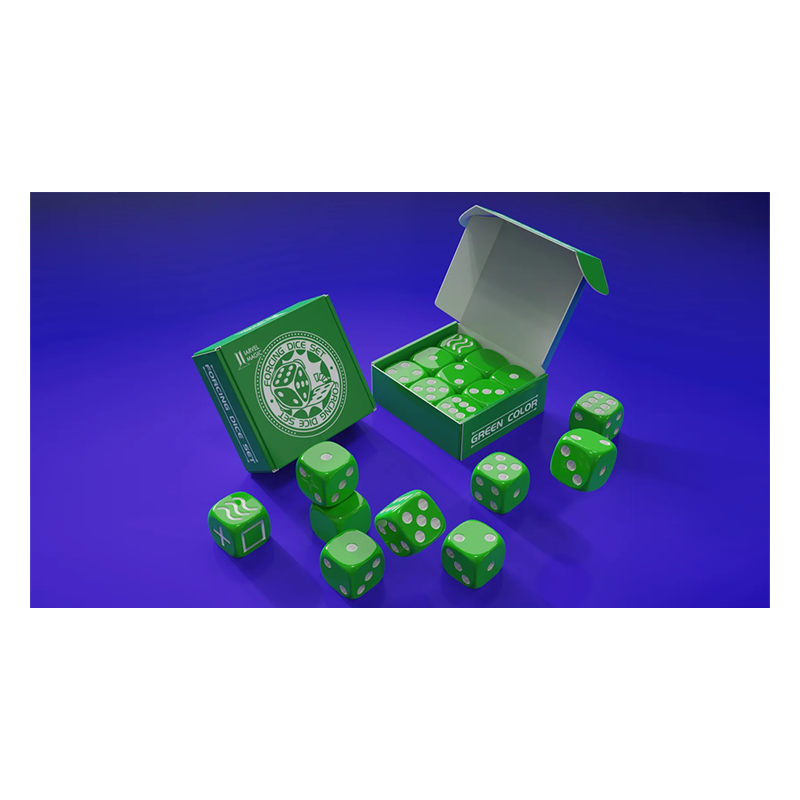 Forcing Dice Set by IARVEL Magic (Green) wwww.magiedirecte.com