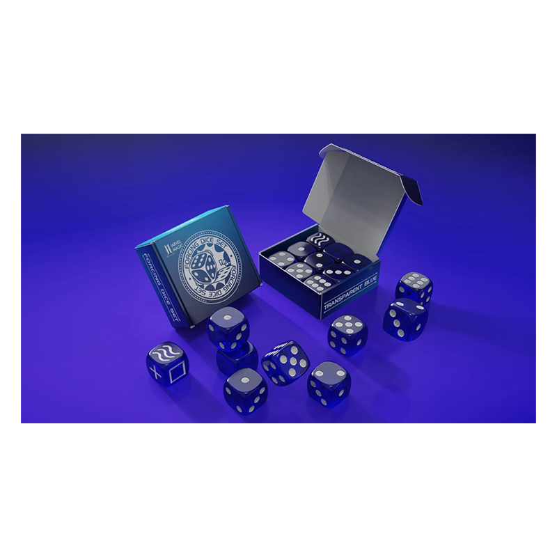 Forcing Dice Set by IARVEL Magic (Transparent Blue) wwww.magiedirecte.com