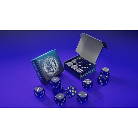 Forcing Dice Set by IARVEL Magic (Transparent Blue) wwww.magiedirecte.com