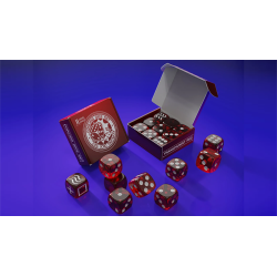 Forcing Dice Set by IARVEL Magic (Transparent Red) wwww.magiedirecte.com