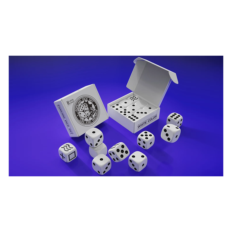 Forcing Dice Set by IARVEL Magic (White) wwww.magiedirecte.com