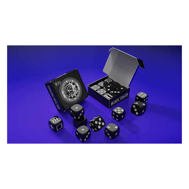 Forcing Dice Set by IARVEL Magic (Black) wwww.magiedirecte.com