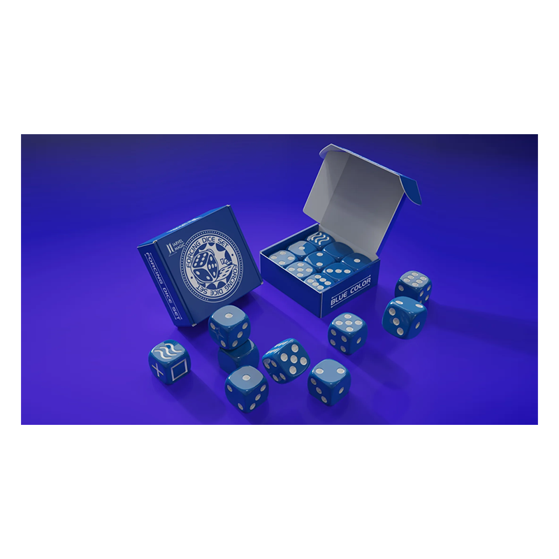 Forcing Dice Set by IARVEL Magic (Blue) wwww.magiedirecte.com