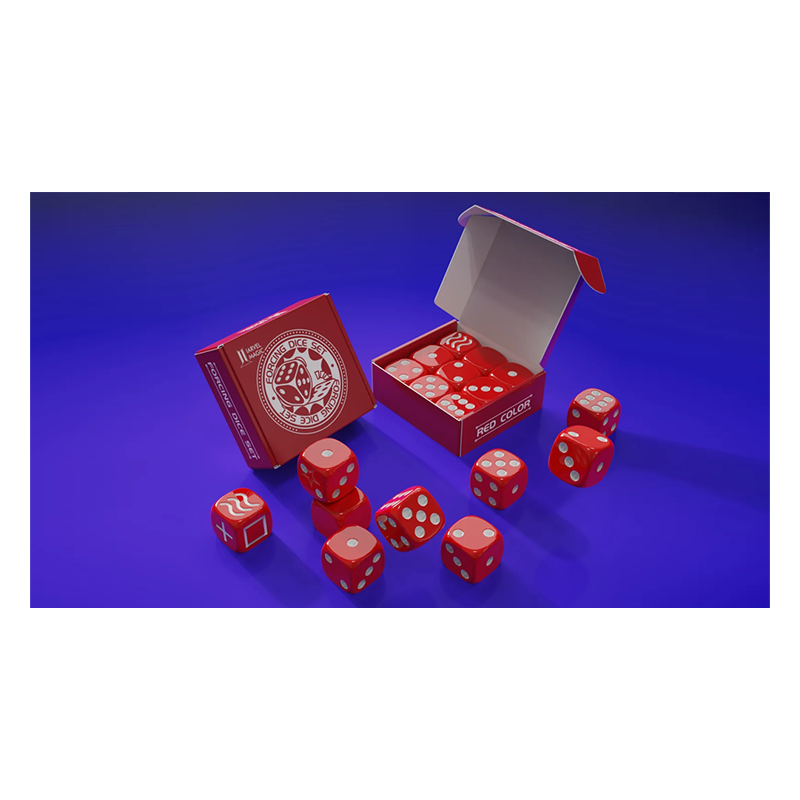 Forcing Dice Set by IARVEL Magic (Red) wwww.magiedirecte.com