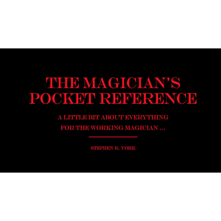 The Magician's Pocket Reference by Jorge Mena - Livre wwww.magiedirecte.com