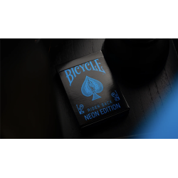 Bicycle Cool Blue Neon Rider Back Playing Cards wwww.magiedirecte.com
