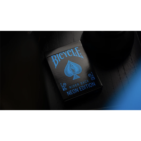 Bicycle Cool Blue Neon Rider Back Playing Cards wwww.magiedirecte.com