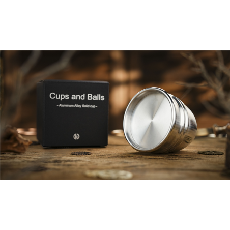 Aluminum Alloy Cups and Balls Matching Solid Cup by TCC Magic wwww.magiedirecte.com