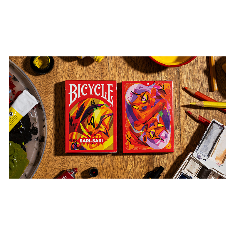 Bicycle Sari Sari (Code Red Edition) Playing Cards wwww.magiedirecte.com