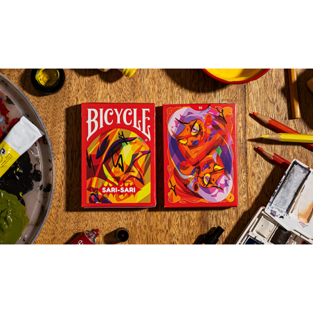 Bicycle Sari Sari (Code Red Edition) Playing Cards wwww.magiedirecte.com
