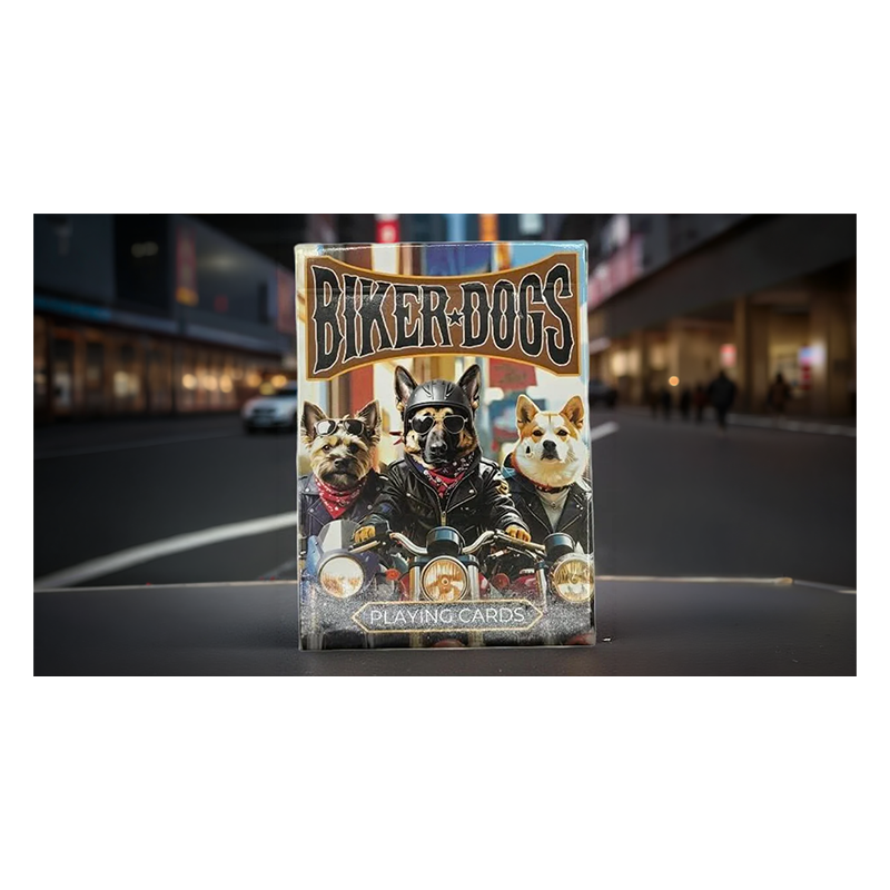 Biker Dogs Playing Cards by Collectable Playing Cards wwww.magiedirecte.com
