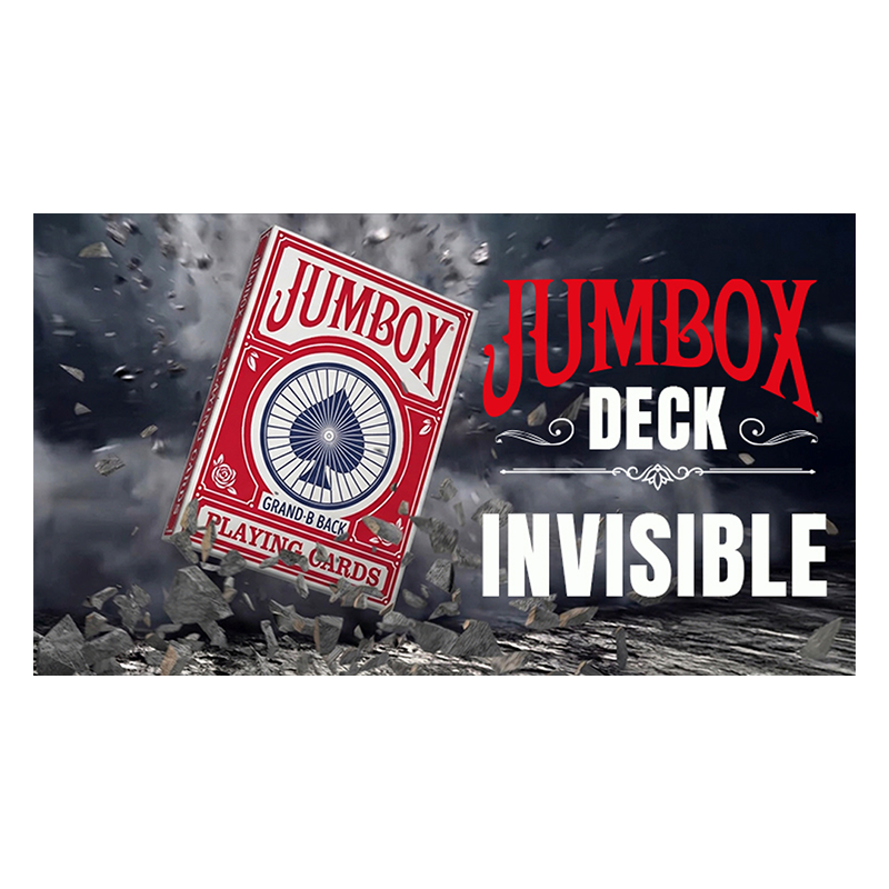 Jumbox Invisible Deck (Red) by Magic Dream wwww.magiedirecte.com