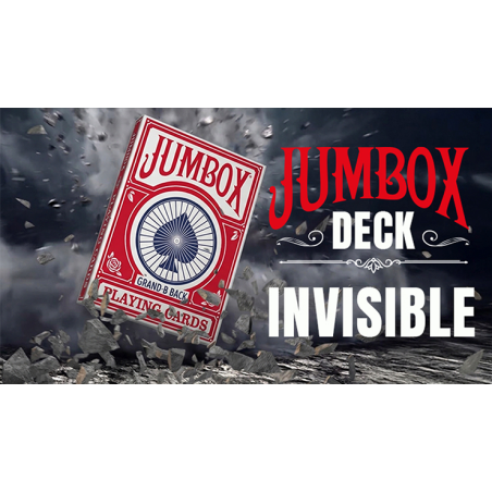 Jumbox Invisible Deck (Red) by Magic Dream wwww.magiedirecte.com