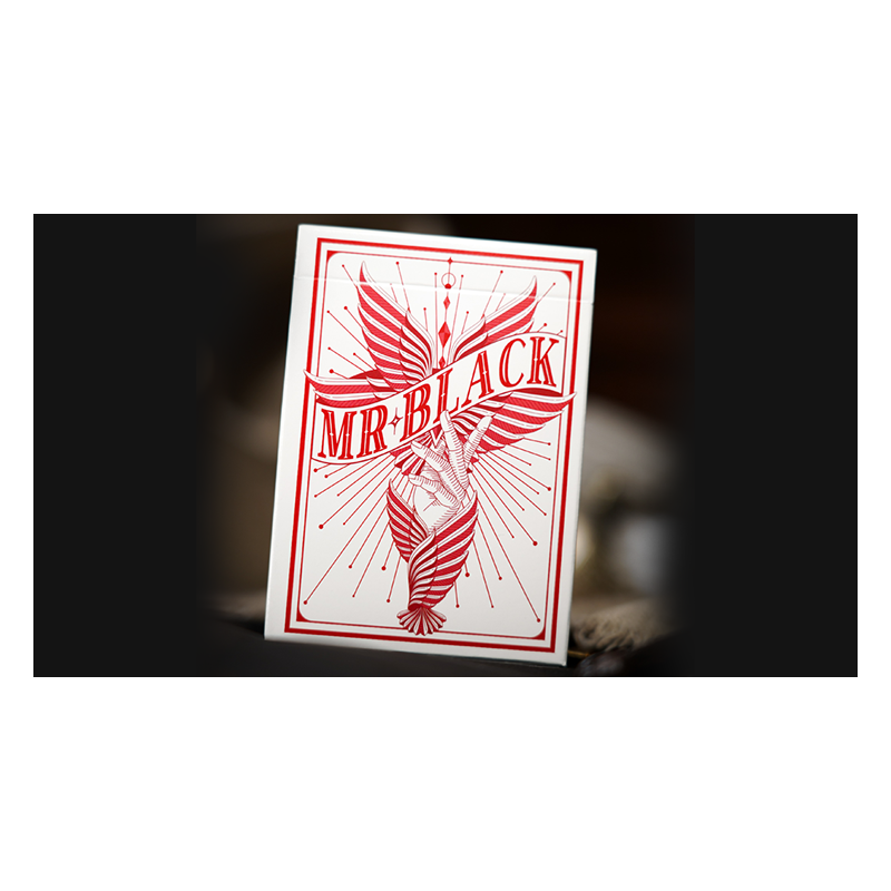 Mr. Black V2 (Red) Playing Cards wwww.magiedirecte.com