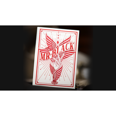 Mr. Black V2 (Red) Playing Cards wwww.magiedirecte.com