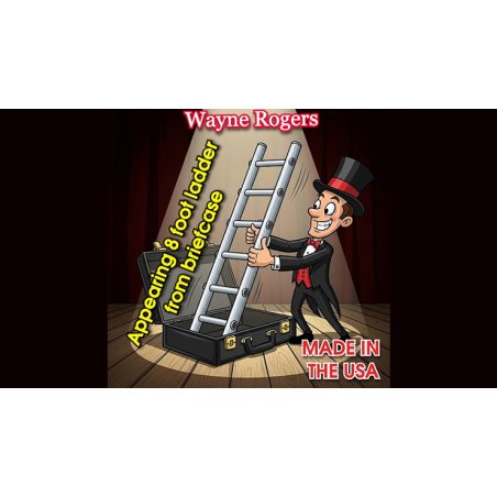 Wayne Rogers Appearing 8 Foot Ladder from Briefcase by Big Guys Magic wwww.magiedirecte.com
