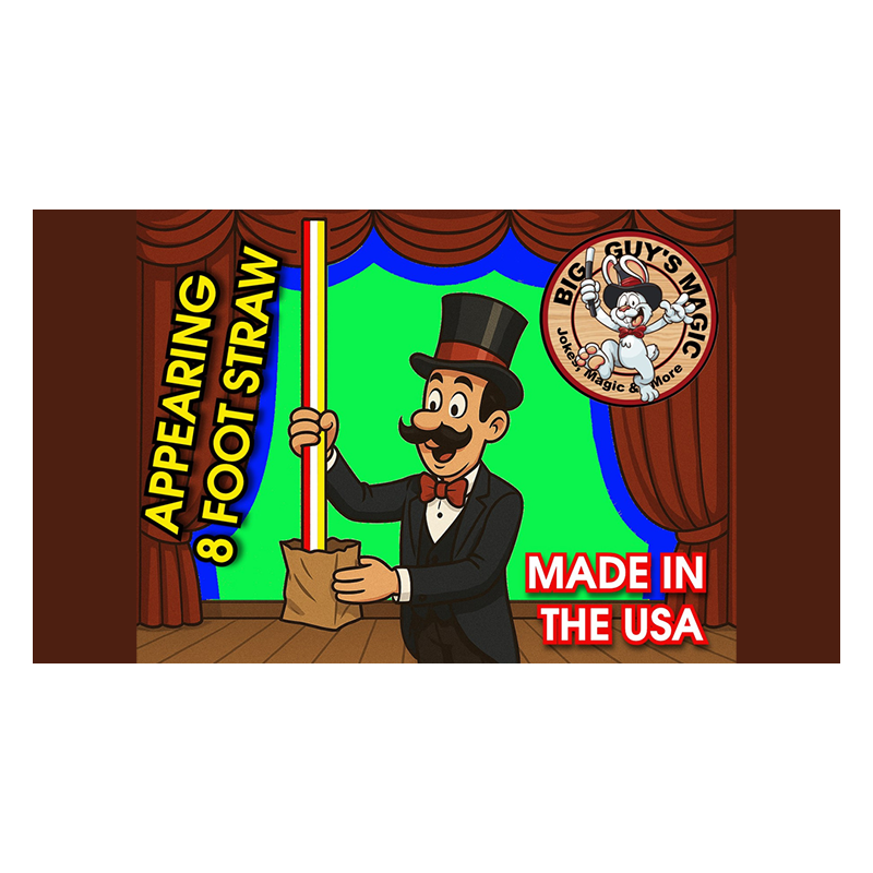 Appearing Straw - 8 Foot By Big Guys Magic wwww.magiedirecte.com