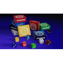 Regular Dice Set (9 Normal Dice) by IARVEL Magic (Transparent Blue) wwww.magiedirecte.com