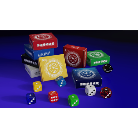 Regular Dice Set (9 Normal Dice) by IARVEL Magic (White) wwww.magiedirecte.com