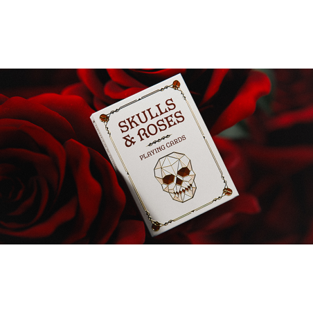 Skulls & Roses Playing Cards (Gilded Edition) wwww.magiedirecte.com