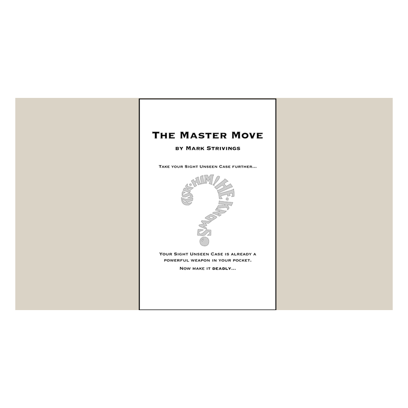 The Master Move by Mark Strivings wwww.magiedirecte.com