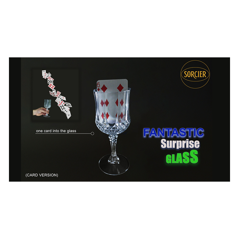 Fantastic Surprise Glass (Card Version)  by Sorcier Magic wwww.magiedirecte.com