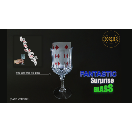 Fantastic Surprise Glass (Card Version)  by Sorcier Magic wwww.magiedirecte.com