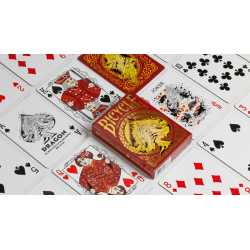 Bicycle Dragon Red Playing Cards by US Playing Card Co wwww.magiedirecte.com