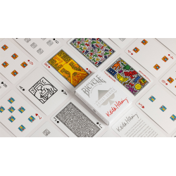 Bicycle Keith Haring (Box Set Red and Blue) Playing Cars by US Playing Cards wwww.magiedirecte.com