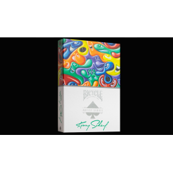 Bicycle Kenny Scharf Purple/Orange Box Set by US Playing Cards wwww.magiedirecte.com