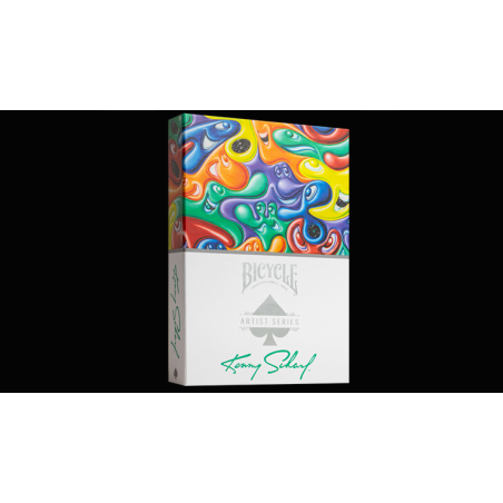 Bicycle Kenny Scharf Purple/Orange Box Set by US Playing Cards wwww.magiedirecte.com