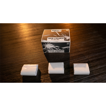 Throw Streamers 12 pk. (White / 30 Head) by Murphy's Magic wwww.magiedirecte.com