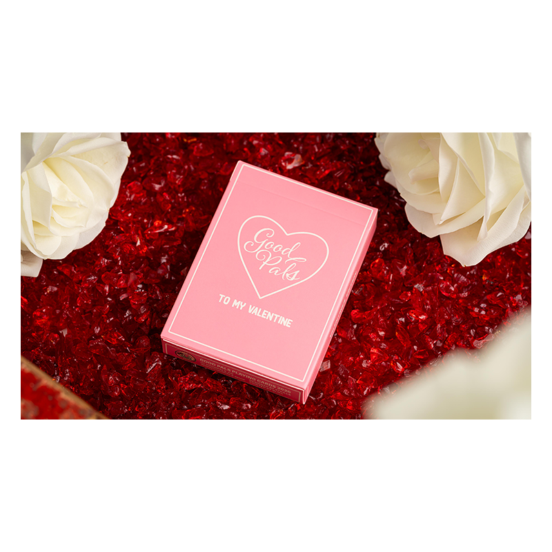 Good Pals Valentine's Pink Playing Cards wwww.magiedirecte.com