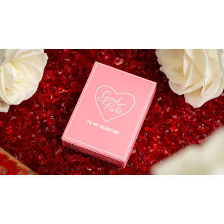 Good Pals Valentine's Pink Playing Cards wwww.magiedirecte.com
