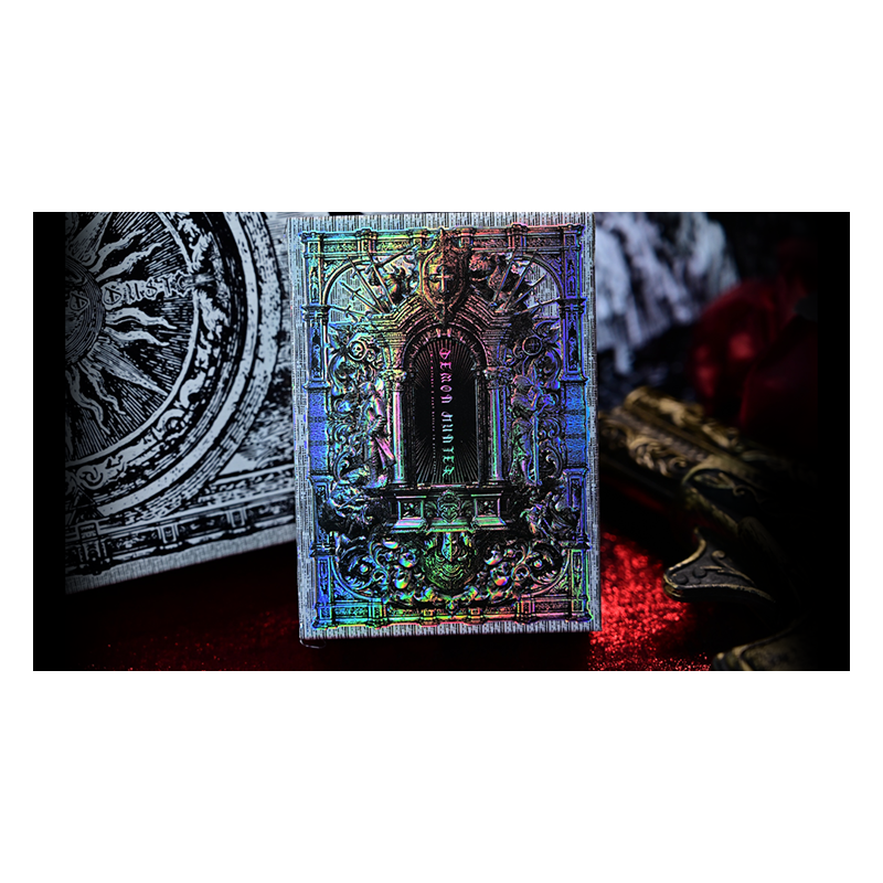 Trinity of Night - Demon Hunter HOLO Playing Cards by Evokad wwww.magiedirecte.com