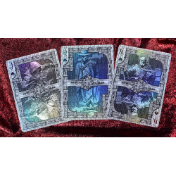 Trinity of Night - Demon Hunter HOLO Playing Cards by Evokad wwww.magiedirecte.com