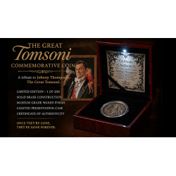 The Great Tomsoni Commemorative Coin wwww.magiedirecte.com
