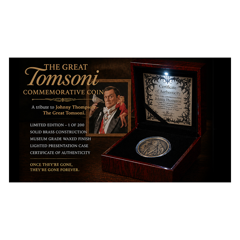 The Great Tomsoni Commemorative Coin wwww.magiedirecte.com