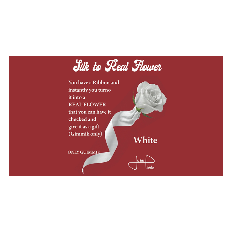Silk to Real Flower (White) by Juan Pablo wwww.magiedirecte.com