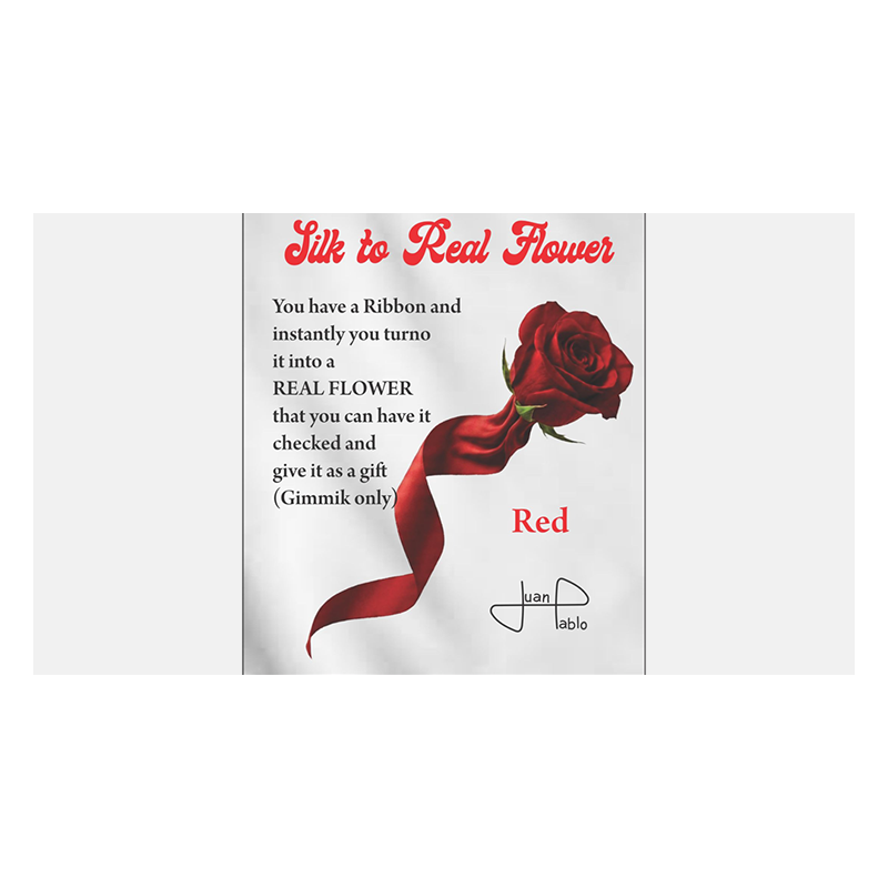 Silk to Real Flower (Red) by Juan Pablo wwww.magiedirecte.com