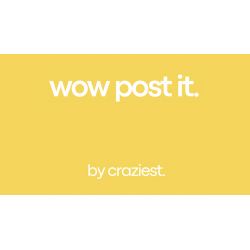 WOW Post-it by Craziest wwww.magiedirecte.com