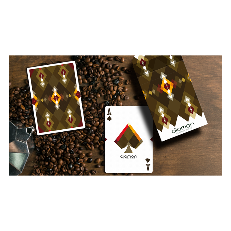 Diamon Playing Cards NÂ° 27 Dark Roast by Dutch Card House Company wwww.magiedirecte.com